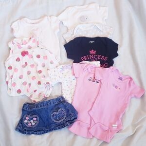 0-3 Month Baby Girl Summer Bundle